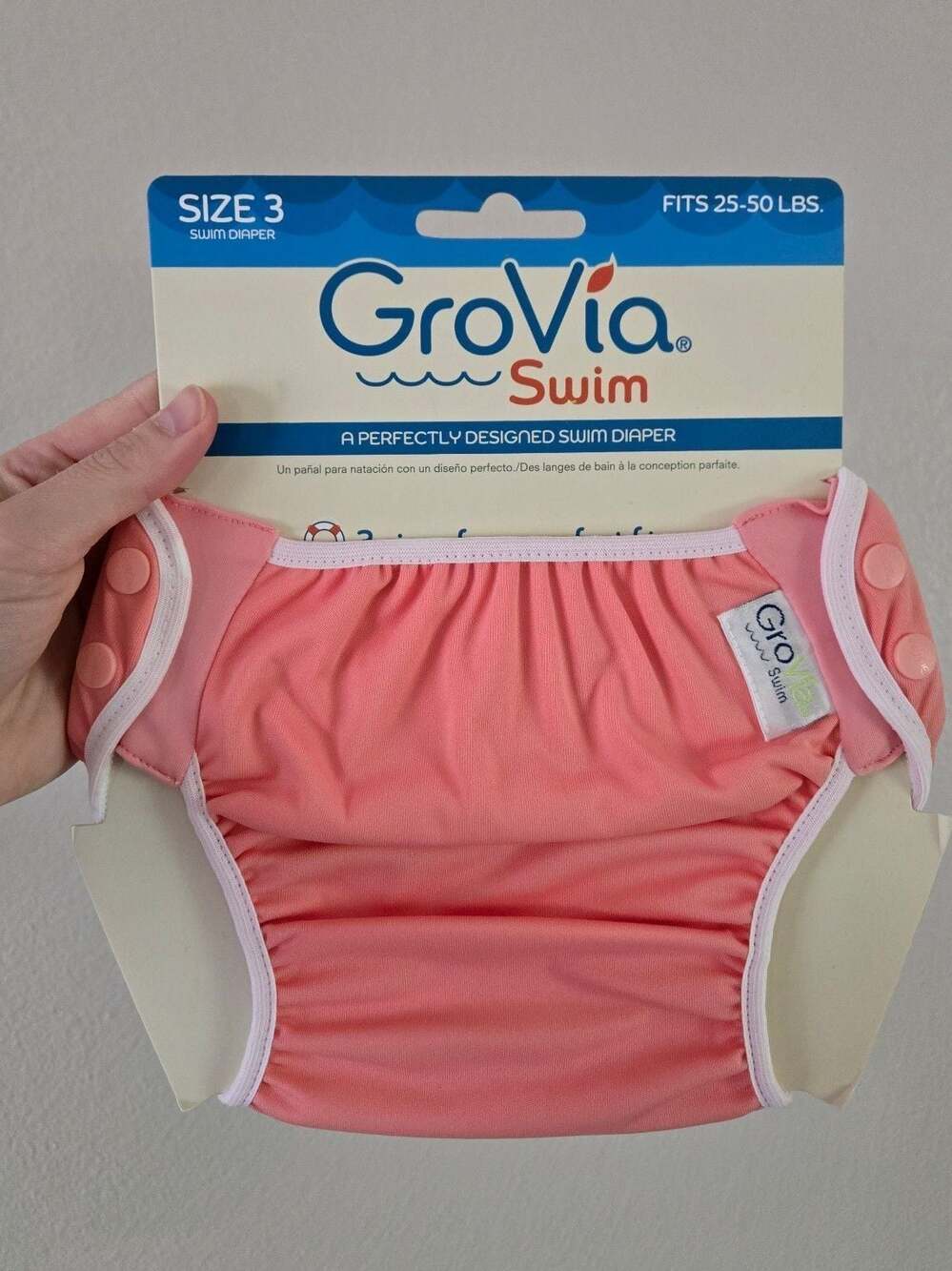 GroVia Swim Diaper Size 3 (25-50 lbs) Pink